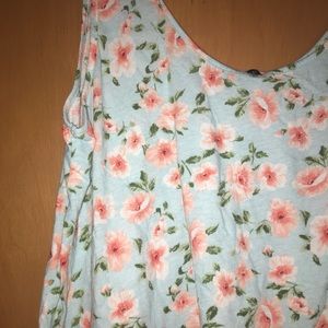 Pastel floral Forever 21 crop top
